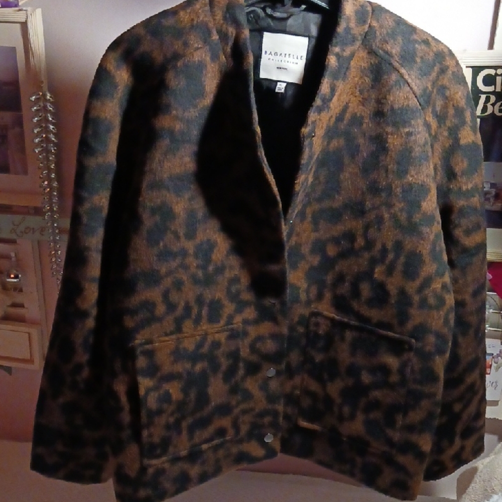 Stunning! Bagatelle  Leopard Print Bomber Jacket ⚜️🐆⚜️